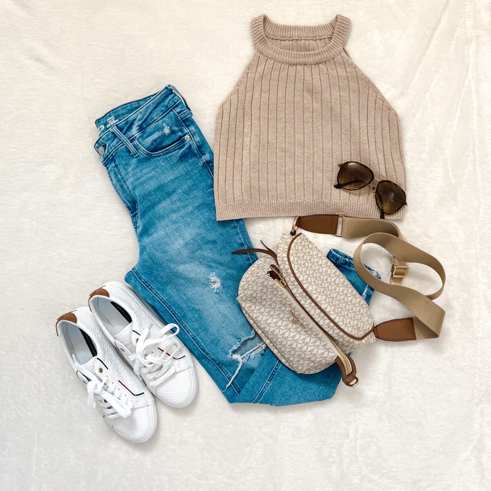 Cropped Knit Top